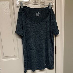 Nike Women's Charcoal Dri-FIT Short Sleeve Tee